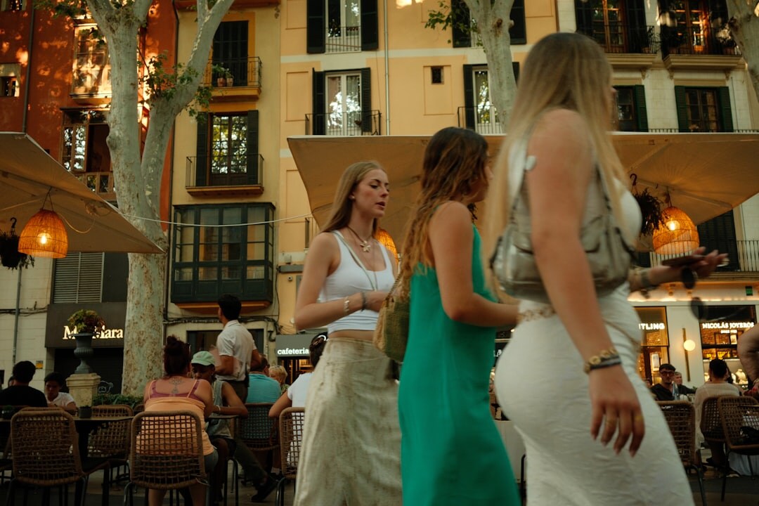 European businesswoman reviewing plans at a networking event